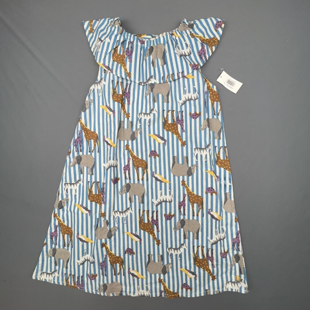 Pink Chicken Girls 10Y Animal Print Flutter Ruffle Summer Dress NWT
